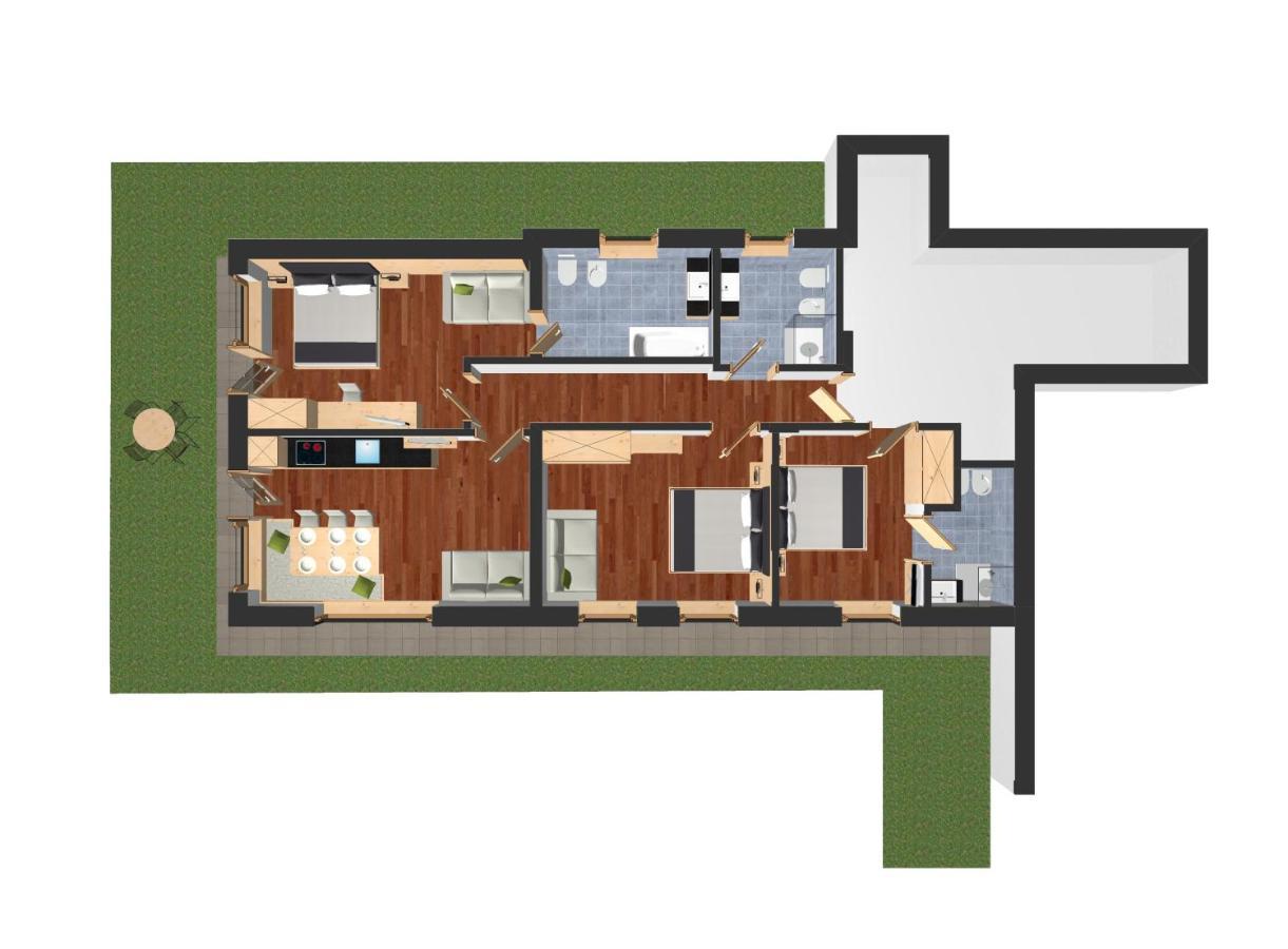 سيلفا دي فال جاردينا Residence Ravisa Dolomites المظهر الخارجي الصورة